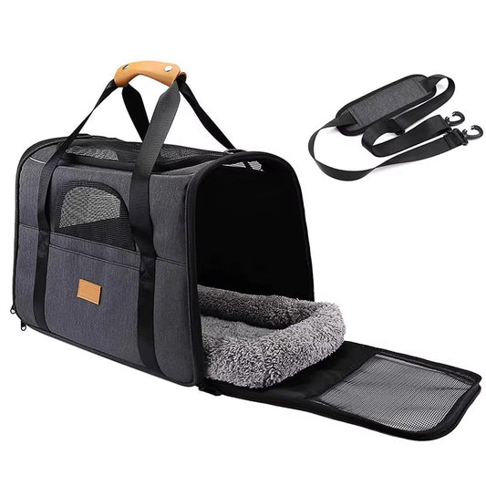 Premium Cotton Canvas Pet Carrier Bag Cat Bag Best with Cushion Inside Sling Small Dog Cat Bags