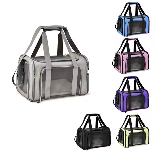 Hot Sale Pet Travel Bag and Carriers Airline Approved Soft Sided Collapsible Portable Cats Small Dogs